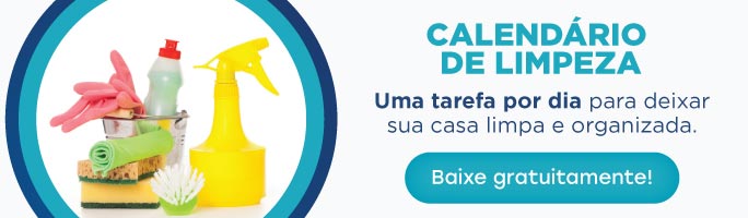 Calendario mensual de limpieza y organización.